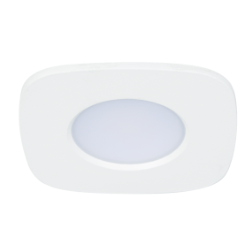Lutec Rina - Einbaustrahler - Lutec Connect - 95 x 95 x 50 cm, Einbaumaß Ø 76 cm - 7,7W LED inkl. - IP65 - Dimmfunktion und einstellbare Lichtfarbe per App - RGB+W - weiß