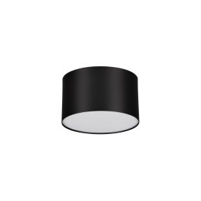 Nova Luce Marsa - Deckenleuchte - Ø 11 x 6,5 cm - 10W LED inkl. - Sand schwarz