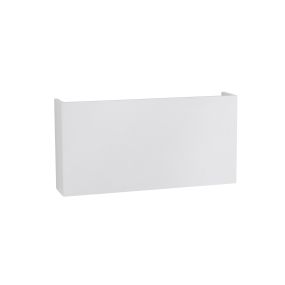 Nova Luce Mile - Außenwandleuchte - 18 x 3,5 x 9 cm - 2 x 5W LED inkl. - IP54 - weiß