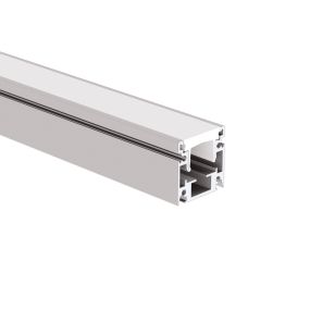 Klus Hr-opti - kippbares Outdoor-LED-Profil - 2,8 x 2,8 cm - silber eloxiert
