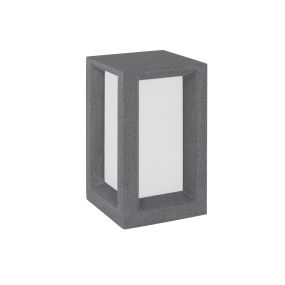 Nova Luce Castro - Gartenleuchte - 20 x 20 x 35 cm - IP65 - grau