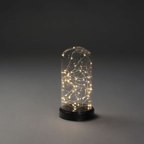 Konstsmide - dekorative Arche aus Glas - Ø 11,5 x 23 cm - schwarz