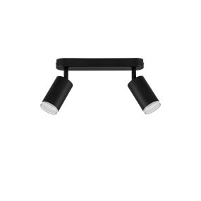 Nova Luce Mao - Aufbaustrahler 2L -  5,5 x 16,5 x 26 cm - IP44 - sand schwarz