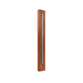 Leuchtenkönig Padauk Line M - Pollerleuchte - 4 × 8,8 × 70 cm + 30 cm Fuß - 5,8W dimmbare LED inkl. - IP65 - Padauk