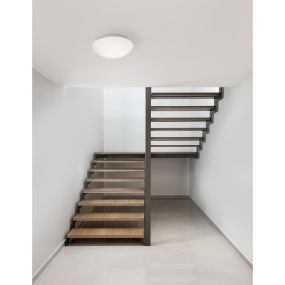 Nova Luce Brest - Badezimmer-Deckenleuchte - Ø 23 x 10,5 cm - IP44 - weiß