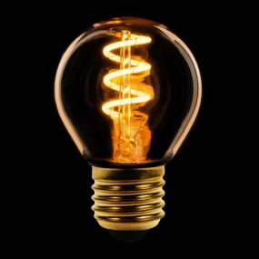 ETH Bullet Spiral LED Glühfaden - E27 - 2W dimmbar - 2200K - gold