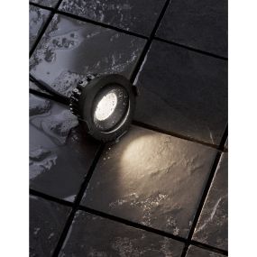 Nova Luce Blade - Einbaustrahler - Ø 90 mm, Ø 80 mm Einbaumaß - 12W LED inkl. - IP65 - schwarz