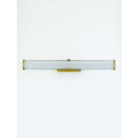 Nova Luce Hedula - wandleuchte - 63 x 12 x 8,2 cm - 23W LED inkl. - IP44 - Sand Gold