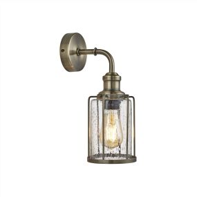 Searchlight Pipes - Wandleuchte - 12 x 32,5 cm - Messing antik
