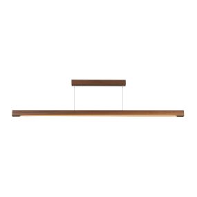 VK Lighting Woody - Pendelleuchte - 180 x 4,5 x 200 cm - 27W Dali dimmbare led inkl - dunkles Holz