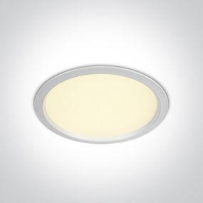 ONE Light Downlights Fixed LED - Deckeneinbauleuchte - Ø 220 mm, Ø 205 mm Einbaumaß - 30W LED inkl. - IP44 - weiß