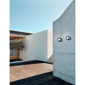 Nova Luce Agosto - Außenwandleuchte - Ø 11 x 11 cm - 6W LED inkl. - IP54 - schwarz