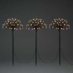 Konstsmide - Deko-Gartenspieß-Set - 25 x 50 x 1000 cm - IP44 - schwarz