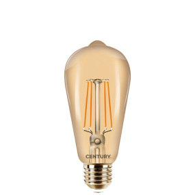 Century Italia LED-Glühlampe Incanto Epoca - Ø 6,4 x 14 cm - E27 - 8W nicht dimmbar - 2200K - amber