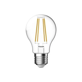 Nordlux Smart LED-Birne - intelligente Beleuchtung - Ø 6 x 10,4 cm - E27 - 4,7W - Dimmfunktion und einstellbare Lichtfarbe per App - transparent