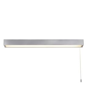 Searchlight Venti - Spiegelleuchte mit Zugschalter - 60 x 5 cm - 18W LED inkl. - IP44 - Chrom