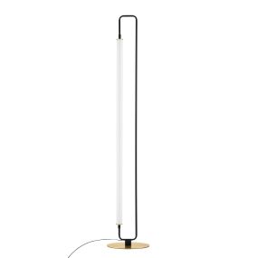 Nova Luce Wetro - Stehleuchte - 28 x 150 cm - 32W LED inkl. - matt schwarz und gold