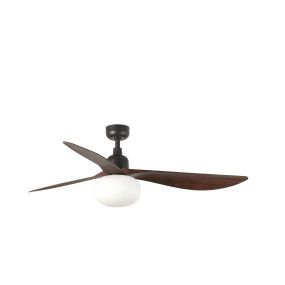 Faro Outwood L - deckenventilator mit licht und fernbedienung - Ø 150 cm x 43 cm - IP44 - dunkelbraun und dunkle walnuss