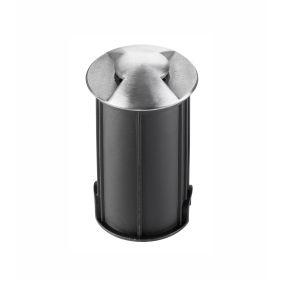 Nova Luce Bang - Bodenspot für den Außenbereich - Ø 42 mm, 37 mm Einbaumaß - 1W LED inkl. - IP67 - Nickel satiniert