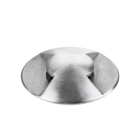Nova Luce Bang - Bodenspot für den Außenbereich - Ø 42 mm, 37 mm Einbaumaß - 1W LED inkl. - IP67 - Nickel satiniert