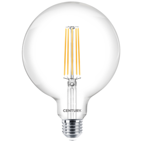 Century Italia LED-Glühlampe - Ø 12,5 x 17 cm - E27 - 11W nicht dimmbar - 2700K - transparent