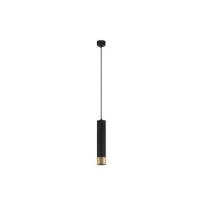 Nova Luce Picto - Hängeleuchte - Ø 6 x 230 cm - schwarz und gold