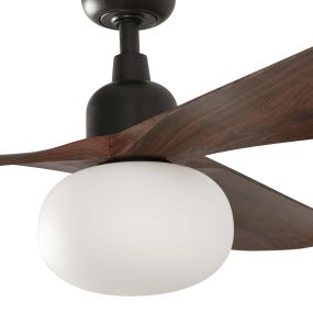 Faro Outwood L - deckenventilator mit licht und fernbedienung - Ø 150 cm x 43 cm - IP44 - dunkelbraun und dunkle walnuss