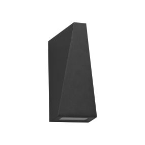 Nova Luce Miley - Wandleuchte - 7,4 x 7,4 x 13,6 cm - 6W LED inkl. - IP54 - sand schwarz