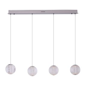 Maxlight Nobile - Hängeleuchte - 82 x 10 x 150 cm - 4 x 6W LED inkl. - Chrom