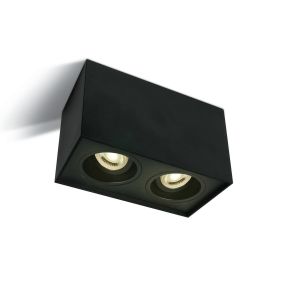 ONE Light GU10 Adjustable Square Cylinders - Aufbaustrahler 2L - 18,2 x 9,6 x 12,5 cm - schwarz