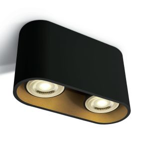 ONE Light GU10 Deko-Zylinder - Deckenleuchte - 16 x 6 x 9,4 cm - schwarz