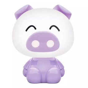 Zuma Line Animals Piglet - Tischleuchte - 19,5 x 25,5 cm - 3W dimmbare LED inkl - voilet