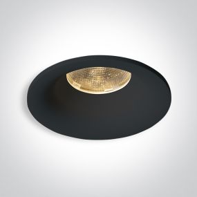 ONE Light Recessed Spots Fixed LED - Einbaustrahler - Ø 86 mm, Ø 75 mm Einbaumaß - 12W dimmbare LED inkl. - IP65 - schwarz