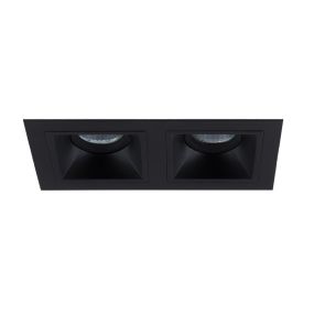 Maxlight Hit - Einbaustrahler 2L - 215 x 115 mm, 195 x 95 mm Einbaumaß - schwarz