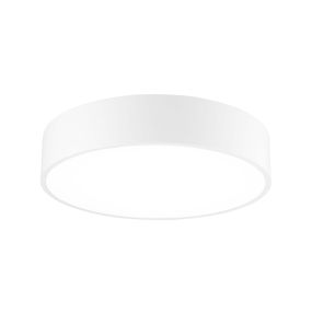 Nova Luce Roda - Deckenleuchte - Ø 40 x 10 cm - 30W LED inkl. - weiß - warmweiße Lichtfarbe