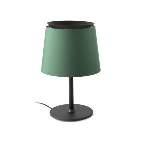 Faro Savoy - Tischleuchte - Ø 32 x 51 cm - schwarz und grün