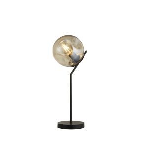 Searchlight Punch - Tischleuchte - 25 x 57 cm - schwarz und champagner