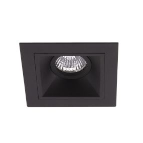 Maxlight Hit - Einbaustrahler 1L - 115 x 115 mm, 95 x 95 mm Einbaumaß - schwarz