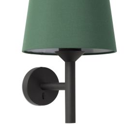 Faro Savoy - Wandleuchte - 23 x 18,5 x 39,2 cm - grün und schwarz