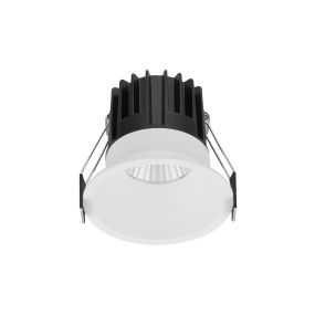 Nova Luce Luela - Einbaustrahler - Ø 85 mm - Einbaumaß 75 mm - 13W LED inkl. - weiß - 2700K