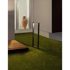 Nova Luce Volver - Gartenleuchte - 20 x 6 x 80 cm - 6W LED inkl. - IP54 - schwarz