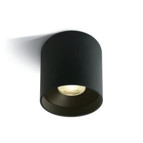 ONE Light LED Fashion Cylinders - Aufbaustrahler 1L - Ø 10 x 10 cm - 22W LED inkl. - schwarz
