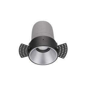 Nova Luce Homer - Einbaustrahler - Ø 74 mm - Einbaugröße 75 mm - 10W LED inkl. - 24° Abstrahlwinkel - schwarz mit Aluminium