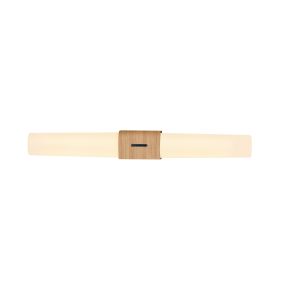 Nordlux Helva Double Basic - Wandleuchte - 10,6 x 5,7 x 42,5 cm - 9W LED inkl. - IP44 - holzfolie