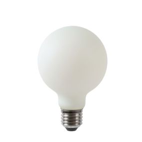 Lucide LED-Glühbirne - Ø 8 cm - E27 - 5W dimmbar - 2700K - opal