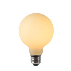 Lucide LED-Glühbirne - Ø 8 cm - E27 - 5W dimmbar - 2700K - opal