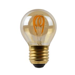 Lucide LED-Glühbirne - Ø 4,5 x 7 cm - E27 - 3W dimmbar - 2200K - amber