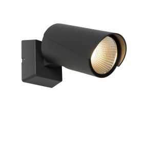 Lucide Manal - Außenwandleuchte - 9 x 14 x 17 cm - 12W LED inkl - IP65 - anthrazit