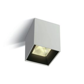 ONE Light Dark Light Pro Square Cylinders - Aufbaustrahler 1L - 8 x 8 x 10,4 cm - 15W LED inkl - weiß