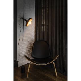 Faro Whizz - Pendelleuchte - Ø 10 x 419,5 cm - schwarz und satiniert gold